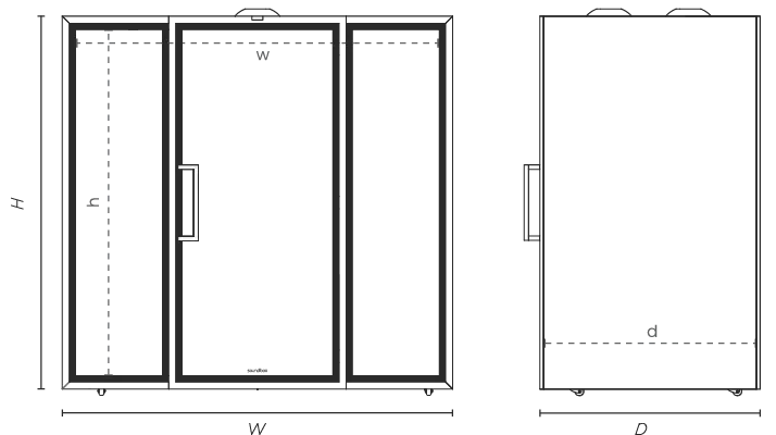 Soundbox soundproof office pod - specs image