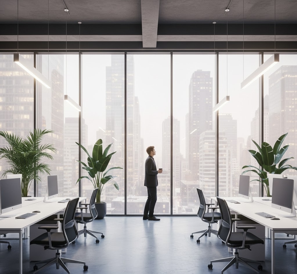 Tinted Windows Office Privacy