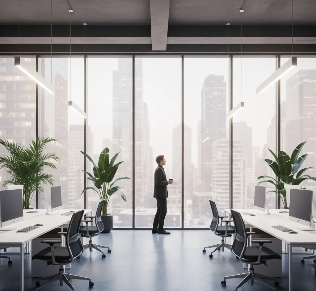 Tinted Windows Office Privacy